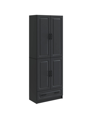 Set di armadi 2 pcs Nero Legno ingegnerizzato