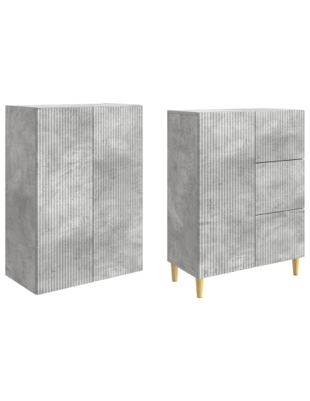 Set di armadi 2 pcs 66 x 34,5 x 90 cm Legno ingegnerizzato