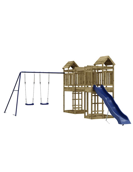 Set da Gioco da Esterno in Legno di Pino Impregnato