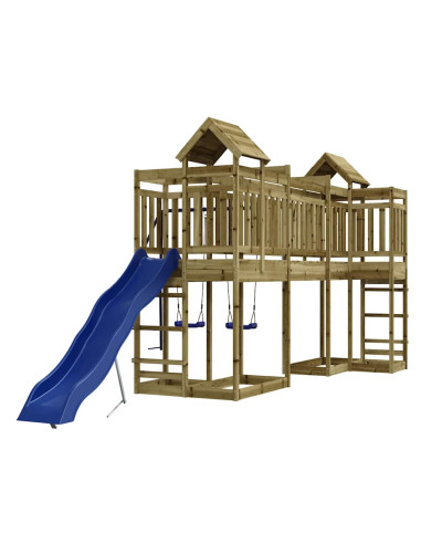 Set da Gioco da Esterno in Legno di Pino Impregnato