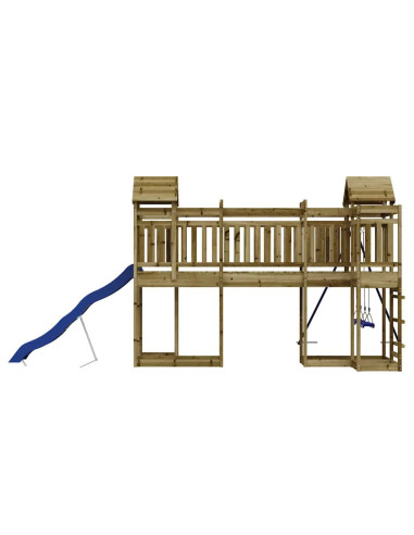 Set da Gioco da Esterno in Legno di Pino Impregnato