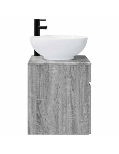 Mobile lavabo da parete Sonoma grigio 49 x 44,5 x 66,5 cm