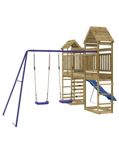 Set da Gioco da Esterno in Legno di Pino Impregnato 2