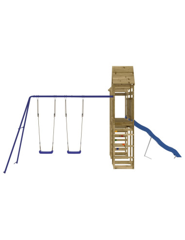 Set da Gioco da Esterno in Legno di Pino Impregnato
