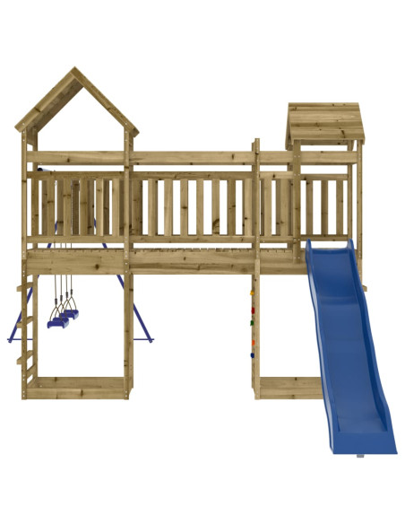Set da Gioco da Esterno in Legno di Pino Impregnato