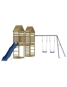 Set da Gioco da Esterno in Legno di Pino Impregnato 2