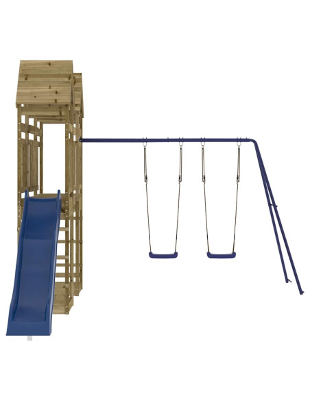 Set da Gioco da Esterno in Legno di Pino Impregnato