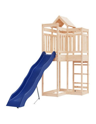 Set da Gioco da Esterno in Legno Massello di Pino