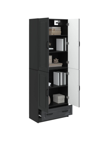 Set di armadi 2 pcs Nero Legno ingegnerizzato