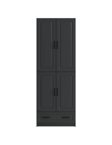 Set di armadi 2 pcs Nero Legno ingegnerizzato