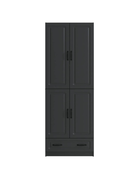 Set di armadi 2 pcs Nero Legno ingegnerizzato