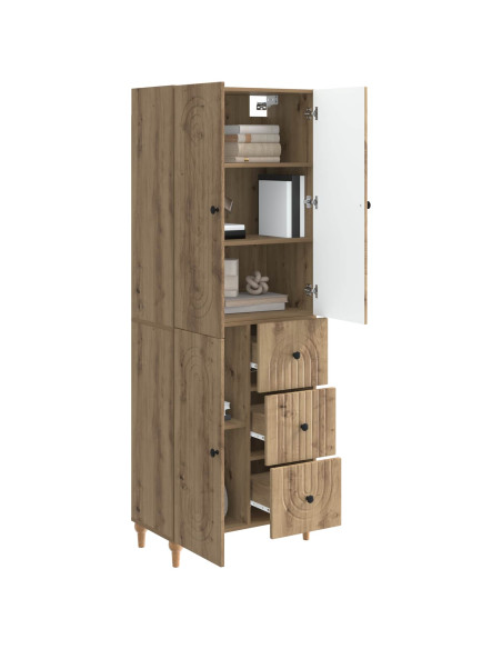 Set di armadi 2 pcs 66 x 34,5 x 90 cm Legno ingegnerizzato