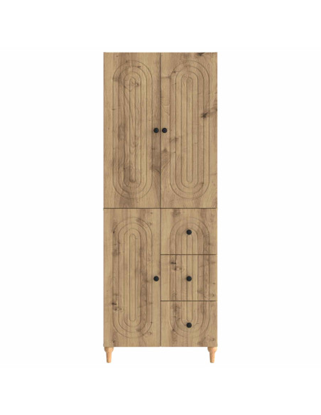 Set di armadi 2 pcs 66 x 34,5 x 90 cm Legno ingegnerizzato
