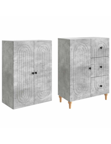 Set di armadi 2 pcs 66 x 34,5 x 90 cm Legno ingegnerizzato