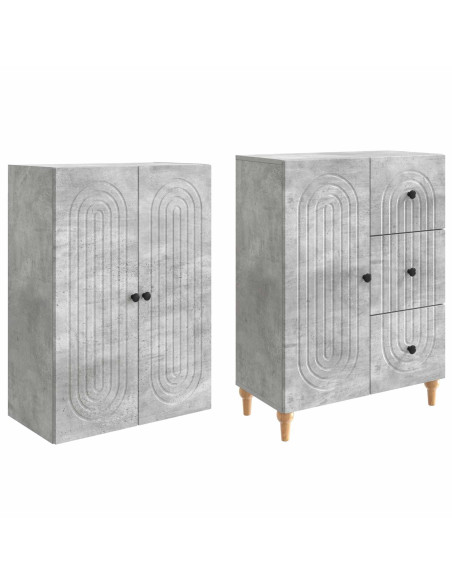Set di armadi 2 pcs 66 x 34,5 x 90 cm Legno ingegnerizzato