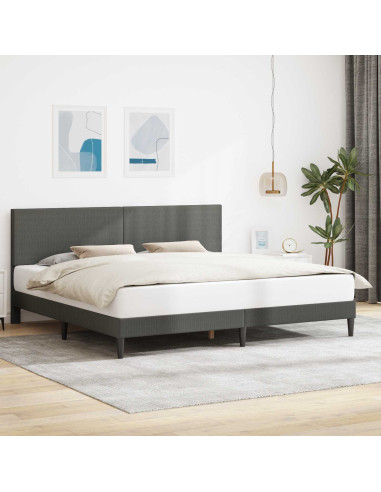 Struttura del letto Grigio Scuro 180 x 200 cm Tessuto in Cords