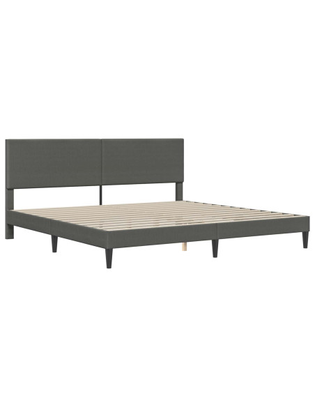 Struttura del letto Grigio Scuro 180 x 200 cm Tessuto in Cords