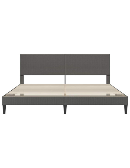 Struttura del letto Grigio Scuro 180 x 200 cm Tessuto in Cords