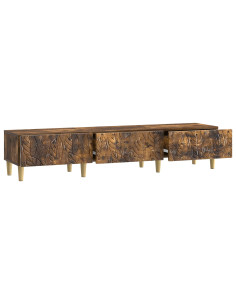 Mobile TV 147 x 34,5 x 30 cm Rovere Fumo Legno ingegnerizzato 2
