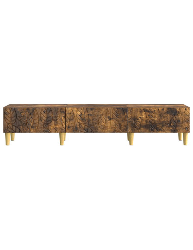 Mobile TV 147 x 34,5 x 30 cm Rovere Fumo Legno ingegnerizzato