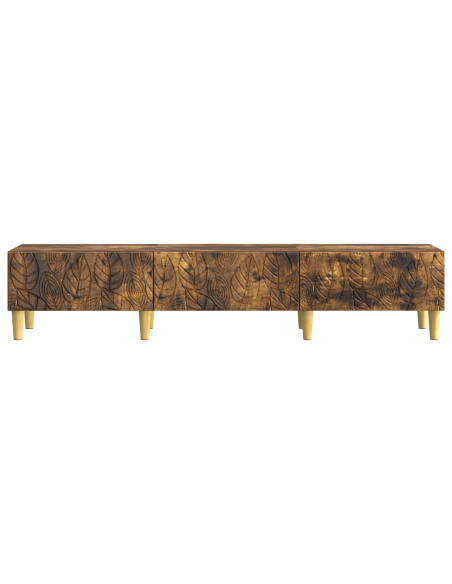 Mobile TV 147 x 34,5 x 30 cm Rovere Fumo Legno ingegnerizzato