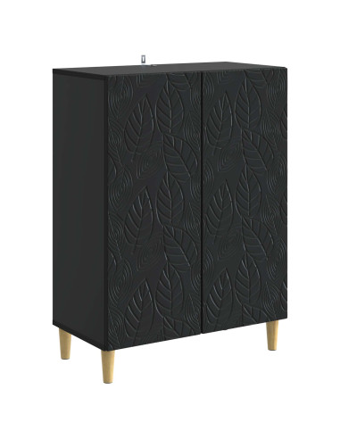 Credenza Nero 66 x 34,5 x 90 cm Legno ingegnerizzato