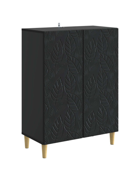 Credenza Nero 66 x 34,5 x 90 cm Legno ingegnerizzato