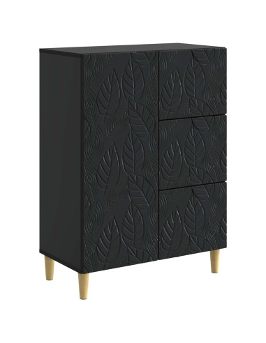 Credenza Nero 66 x 34,5 x 90 cm Legno ingegnerizzato