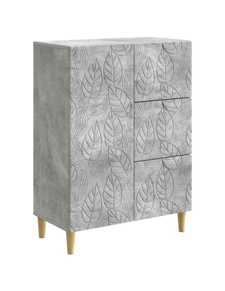 Credenza Grigio Cemento 66 x 34,5 x 90 cm Legno ingegnerizzato