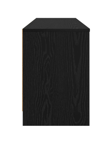 Armadietto per letto 2 pcs Rovere Nero 66 x 33 x 48 cm