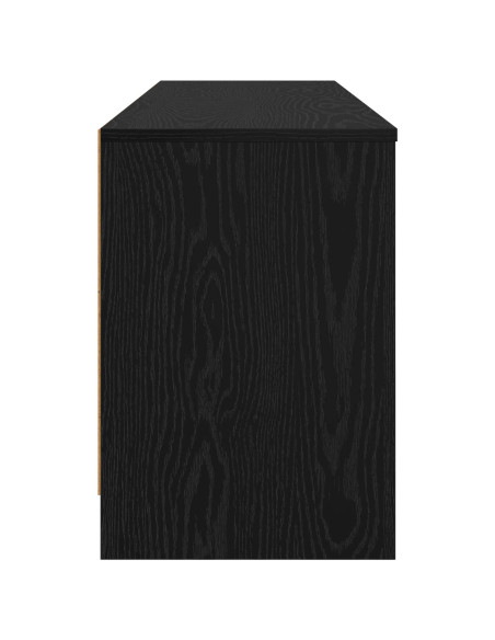 Armadietto per letto 2 pcs Rovere Nero 66 x 33 x 48 cm