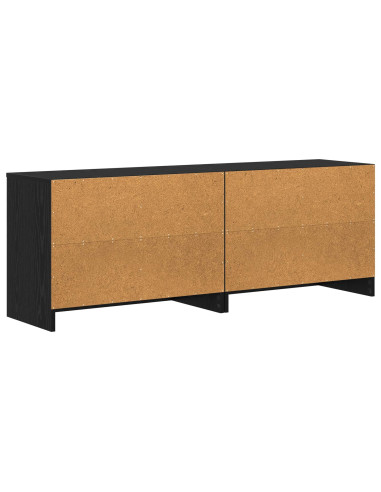 Armadietto per letto 2 pcs Rovere Nero 66 x 33 x 48 cm