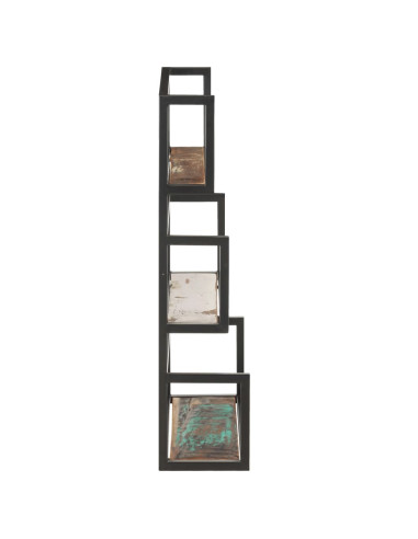 Scaffale a Muro 60x20x85 cm in Legno Massello di Recupero