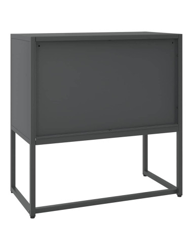 Credenza Antracite 75x35x75 cm in Acciaio