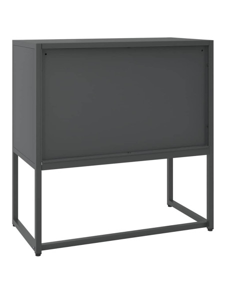 Credenza Antracite 75x35x75 cm in Acciaio