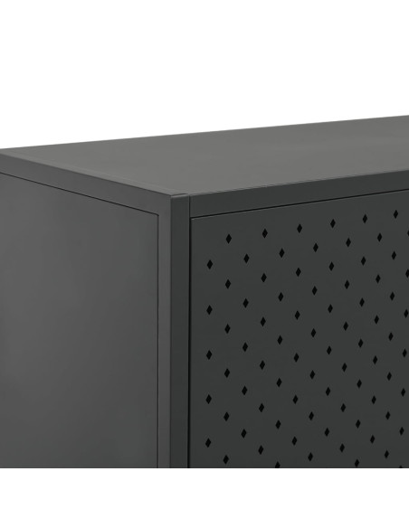 Credenza Antracite 75x35x75 cm in Acciaio