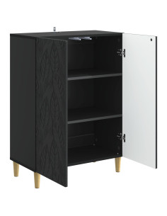 Credenza Nero 66 x 34,5 x 90 cm Legno ingegnerizzato 2