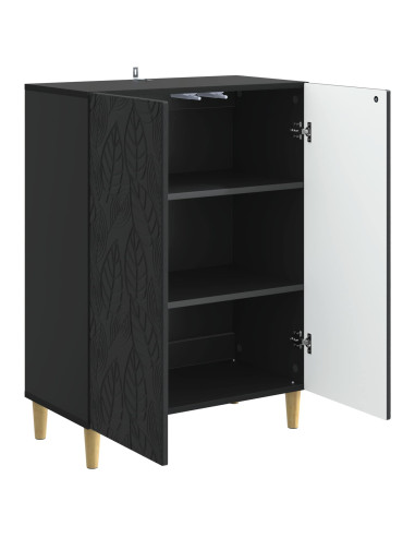 Credenza Nero 66 x 34,5 x 90 cm Legno ingegnerizzato