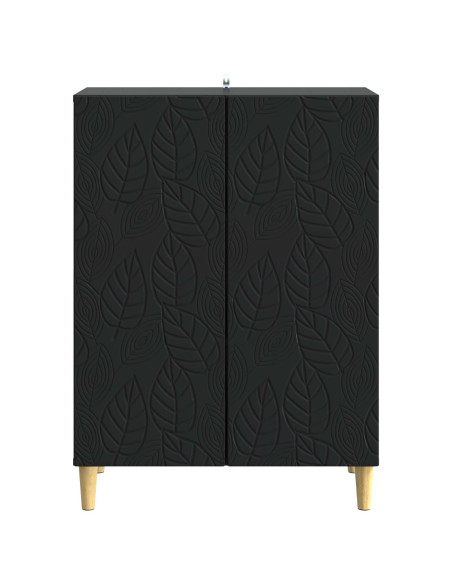 Credenza Nero 66 x 34,5 x 90 cm Legno ingegnerizzato