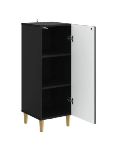 Credenza Nero 33 x 34,5 x 90 cm Legno ingegnerizzato 2