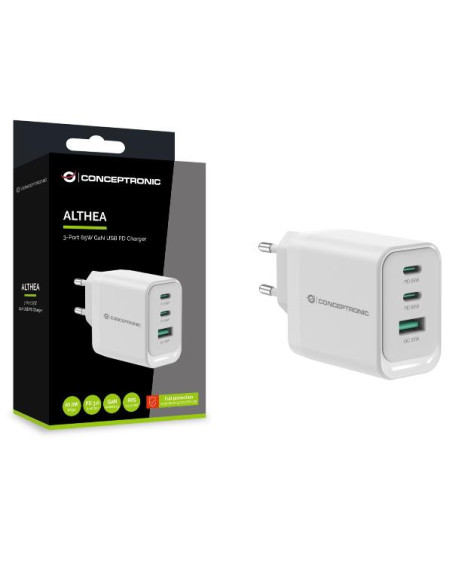 3-PORT 65W GAN USB PD CHARGER