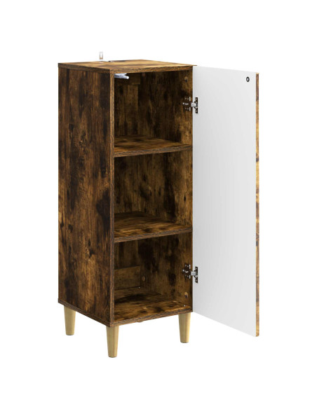 Credenza Rovere Fumo 33 x 34,5 x 90 cm Legno ingegnerizzato