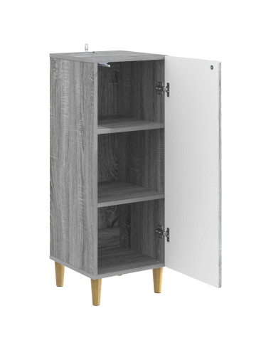Credenza Sonoma grigio 33 x 34,5 x 90 cm Legno ingegnerizzato