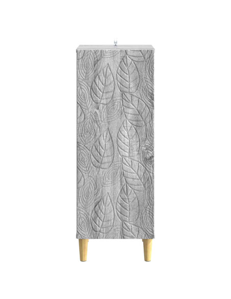 Credenza Sonoma grigio 33 x 34,5 x 90 cm Legno ingegnerizzato