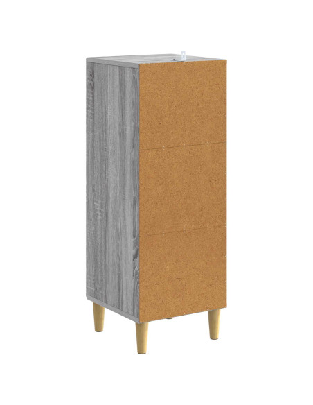 Credenza Sonoma grigio 33 x 34,5 x 90 cm Legno ingegnerizzato