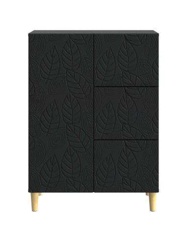 Credenza Nero 66 x 34,5 x 90 cm Legno ingegnerizzato