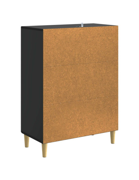 Credenza Nero 66 x 34,5 x 90 cm Legno ingegnerizzato