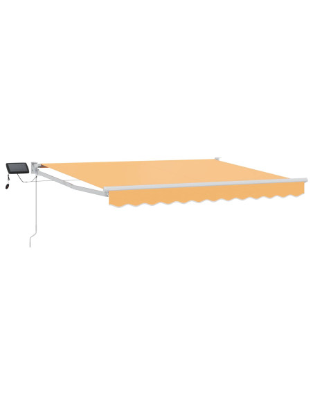Tenda retrattile manuale con LED Sabbia