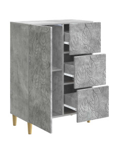 Credenza Grigio Cemento 66 x 34,5 x 90 cm Legno ingegnerizzato 2