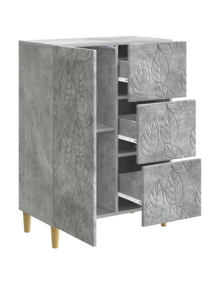 Credenza Grigio Cemento 66 x 34,5 x 90 cm Legno ingegnerizzato